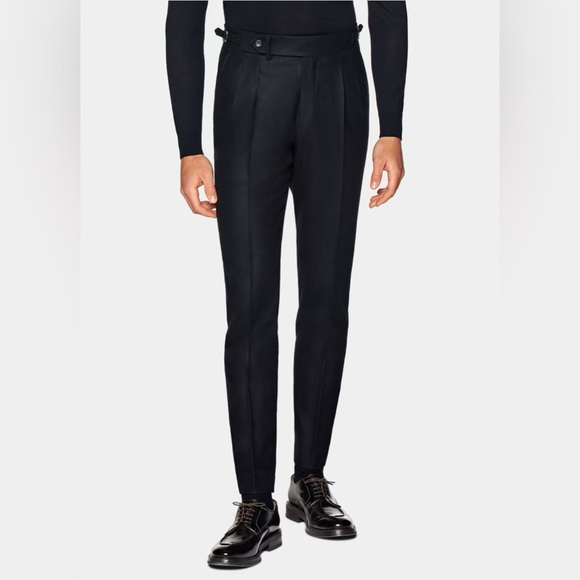 SUIT SUPPLY HAVANA DOUBLE BREASTED NAVY SUIT - Picture 4 of 15